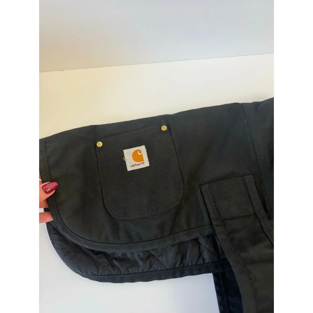 Carhartt Duck Canvas Dog Chore Coat - Black, Quilted, Medium